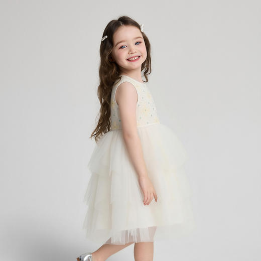 笛莎Deesha 2026年夏季新款小童女童P精致公主连衣裙连衣裙 商品图1