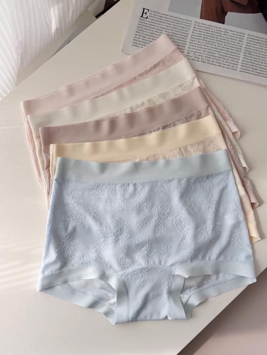 点此购买 爱慕家山茶花女士立体浮雕提花内裤 艾 343502 商品图0