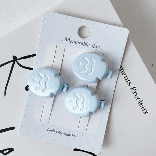 萌趣ZY蓝色小鱼夹BYHL组合夹-纪念日百货门店同款169447131 商品图0