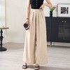 米思阳新款时尚气质宽松阔腿裤休闲显瘦薄款裤子女5T24BH2370 商品缩略图0