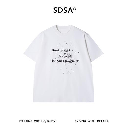 815SDSA男装2026新款高贵轻奢美式复古印花字母圆领短袖T恤时尚百搭 商品图1