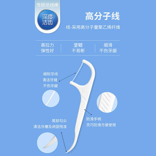 冷酸灵 专研牙线棒100支*1袋 LSR-YXD-001 商品图2