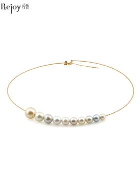 【挚友限定】悦甄 18K金akoya海水珍珠项链 项圈 6-11mm