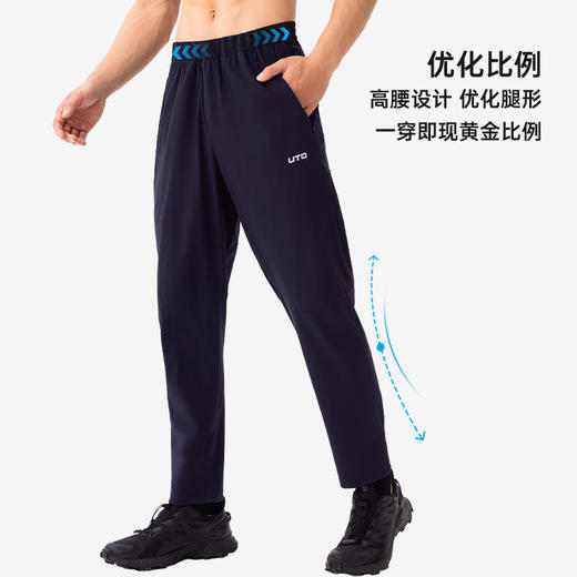 UTO/悠途防晒束口直筒腰包跑步长裤春夏薄款速干男女户外运动裤子【活动款】 商品图1