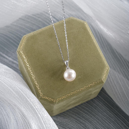 子佩集【月光柔情】银S925珍珠惜王妃套链【P3024】9mm珠双色吊球2601 商品图8