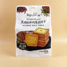 金语黑胡椒牛肉薄脆饼干208克
