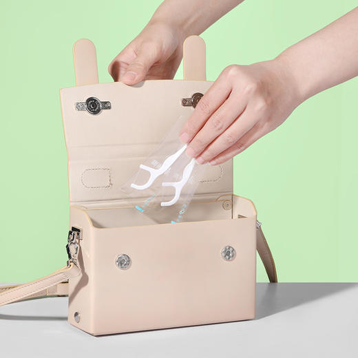 美丽雅 独立袋装牙线棒45支*2 HC84308 商品图3