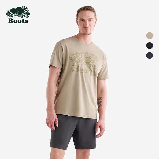【2件9折】【ROOTS】男式休闲海狸短袖T恤 商品图1
