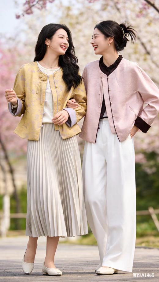 64W018春款外套 新中式国风短款外套 商品图4