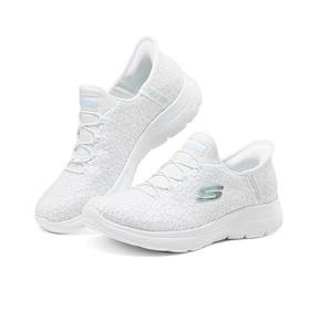 Skechers斯凯奇 女一脚蹬运动休闲鞋 150125-WHT