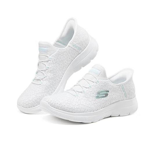 Skechers斯凯奇 女一脚蹬运动休闲鞋 150125-WHT 商品图0