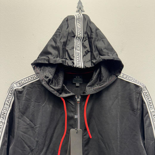 Armani Exchange/AX  男士日常休闲Logo条带全拉链连帽夹克外套 商品图2