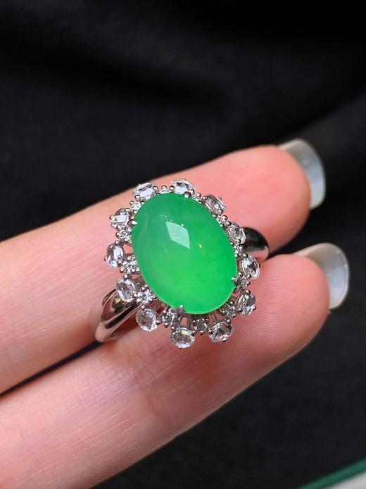 蛋面翡翠戒指 商品图1