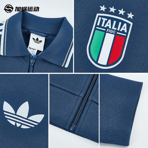 SFS正品 Adidas阿迪达斯2026意大利队客场复古足球休闲文化夹克外套JY9599 商品图2