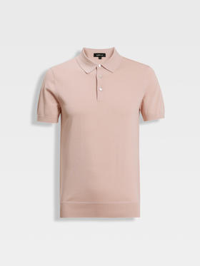 callisto薄雾粉橙丝绵混纺T恤