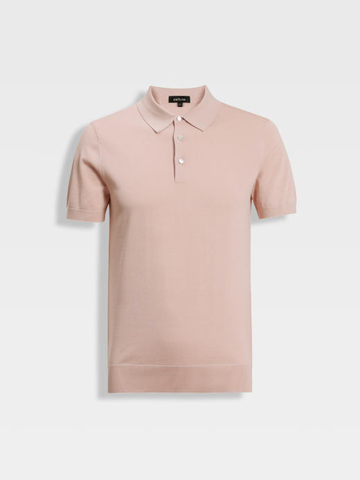 callisto薄雾粉橙丝绵混纺T恤 商品图0