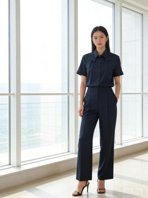 G2000女装SS26商场新款【方便易烫】短袖衬衫61223783 商品图2