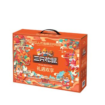 三只松鼠（Three Squirrels）坚果礼遇欢享 12袋装 1618g 每日坚果混合干果零食组合 商品图1