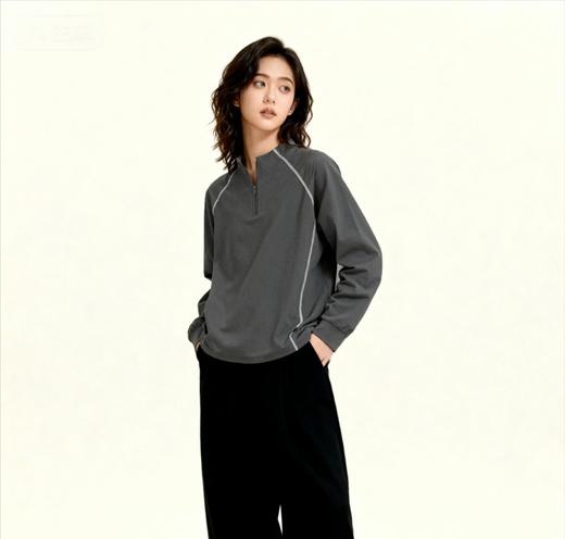 【NICESELF 都市运动户外速干长T恤】【NICESELF  春季半拉链立领卫衣男女款】吸湿速干｜光子抗菌｜UPF100+防紫外线｜注入全天候清爽保障 商品图1