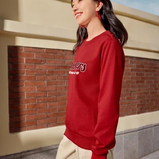 Skechers斯凯奇 女针织套头卫衣 L124W027-03LC 商品图3