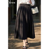 米思阳2026春新款优雅压褶大摆裙伞裙通勤百搭高腰半身裙女4334 商品缩略图1