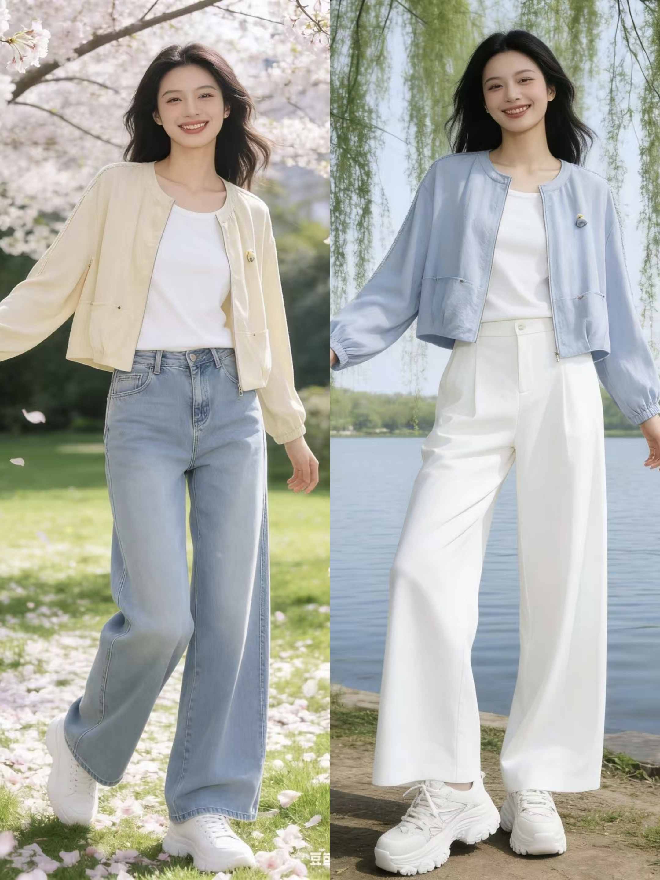 641029春上新 时尚短款圆领外套