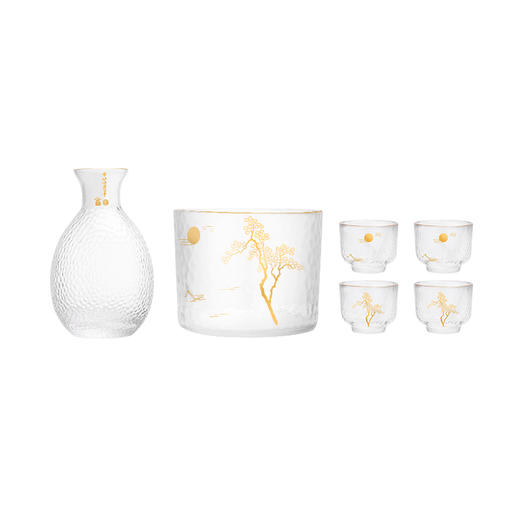 大英博物馆 葛饰北斋系列亭台赏月金边锤纹酒器套装 102460 商品图0