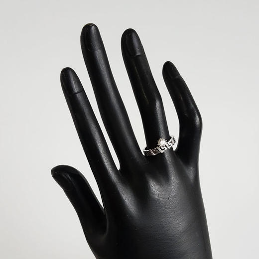 莱绅通灵AU750白金时尚设计款0.30克拉钻石戒指13号（戒圈可改）110326TB07 商品图8