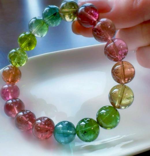 11.3mm彩虹碧玺手串 商品图4