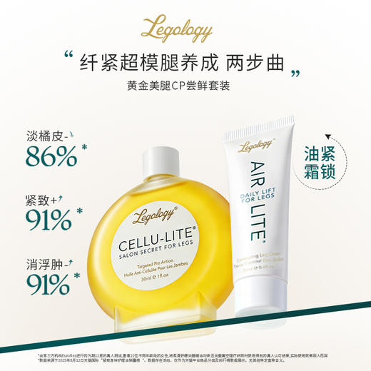 【郑州保税 美仓发货】英国Legology柔滑紧致美腿精油30ml&Legology纤盈紧致美腿霜20ml套组 商品图0