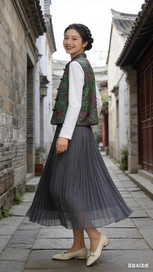 648T07春上新 时尚气质国风马甲背心 商品图7