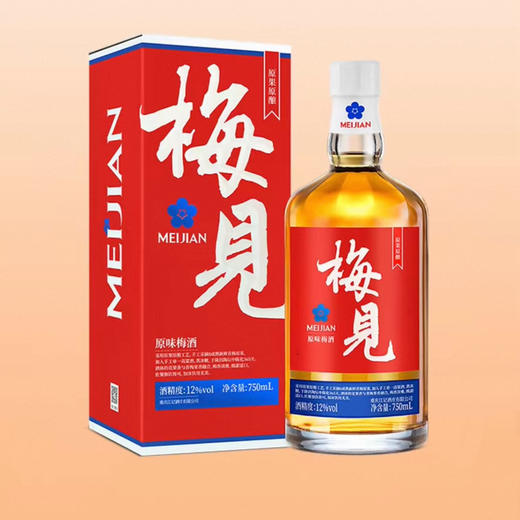 【BF】梅见青梅酒低度晚安酒12度750ml甜酒微醺浸泡梅子酒原味果酒 商品图0