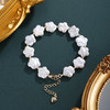 子佩集【花海相逢】珍珠惜王妃手链【ZZSL023】11.5mm扁珠镀金巴洛克五瓣花2601 商品缩略图0