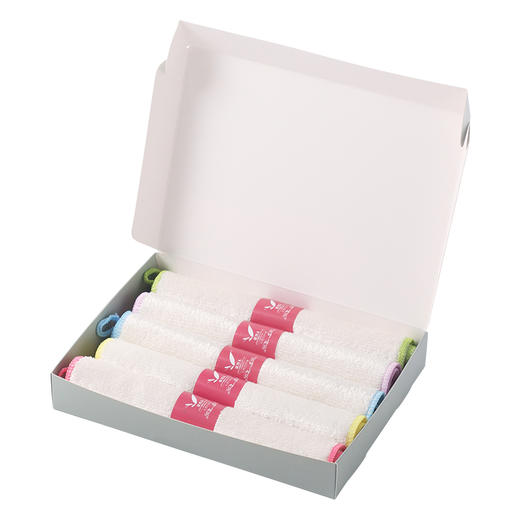 爱竹人 白色全竹洗碗巾5件套 AZR-MJBS5JT 商品图0