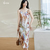 米思阳2026夏季新款别致休闲印花吊带裙显瘦v领宽松连衣裙女1074 商品缩略图0