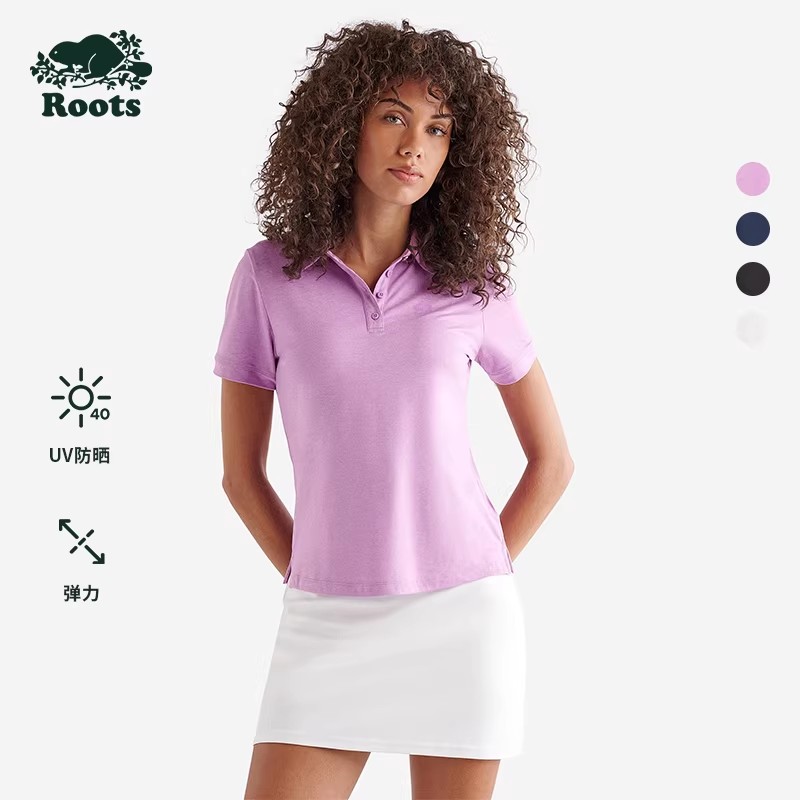 【2件9折】【ROOTS】女式运动POLO衫