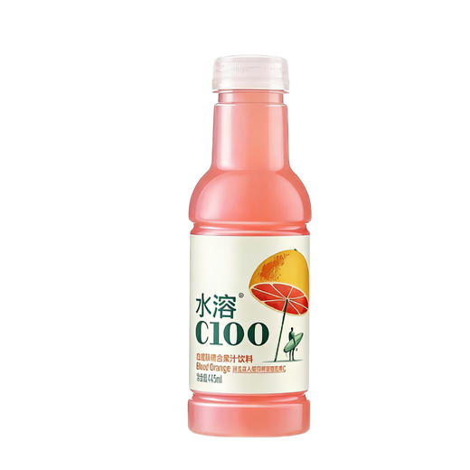 【BF】农夫山泉水溶c100果汁饮品445ml/瓶 血橙柠檬西柚 商品图2