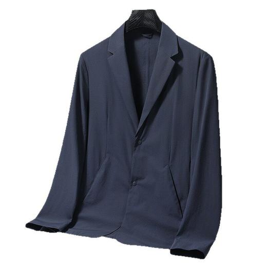 春夏新款男士牛奶丝薄款西服外套抗皱免烫防晒西装休闲潮流单西装   LSBT-CZ82601 商品图4