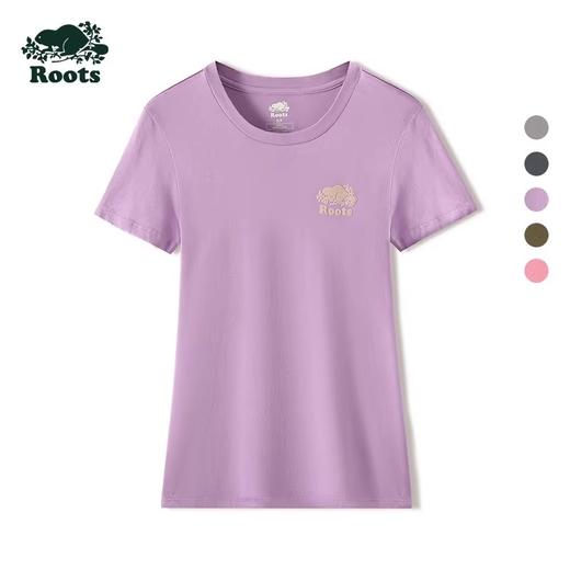 【2件9折】【ROOTS】女式海狸修身短袖T恤 商品图3