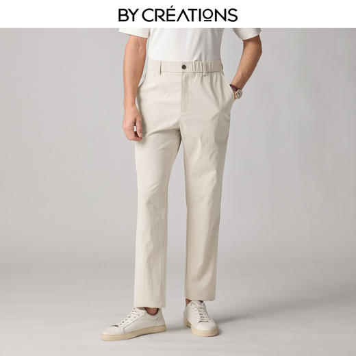 高腰松紧腰休闲裤 商品图0