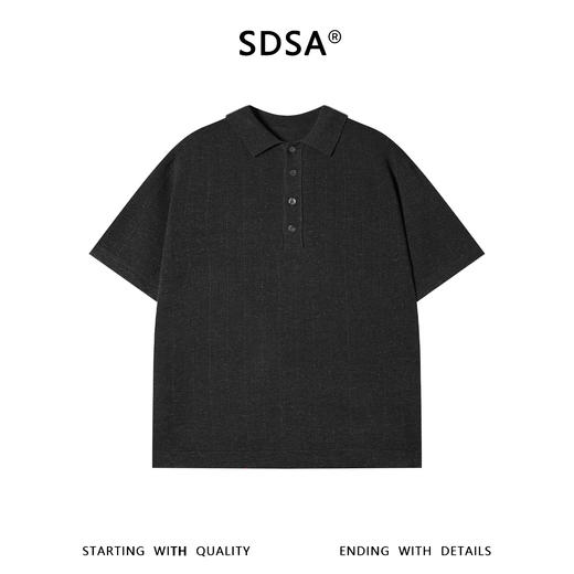 3601SDSA男装2026新款高贵轻奢老钱风纯色polo领针织短袖T恤百搭时尚 商品图2