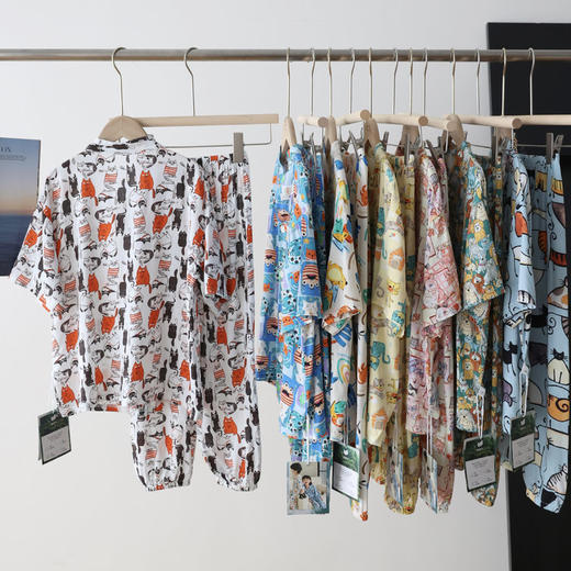 【热卖2w+ 莱赛尔+棉绸】亲子款莱纱绸-涂鸦家居服（夏日的小救星 爱出汗的宝贝必入） 商品图3