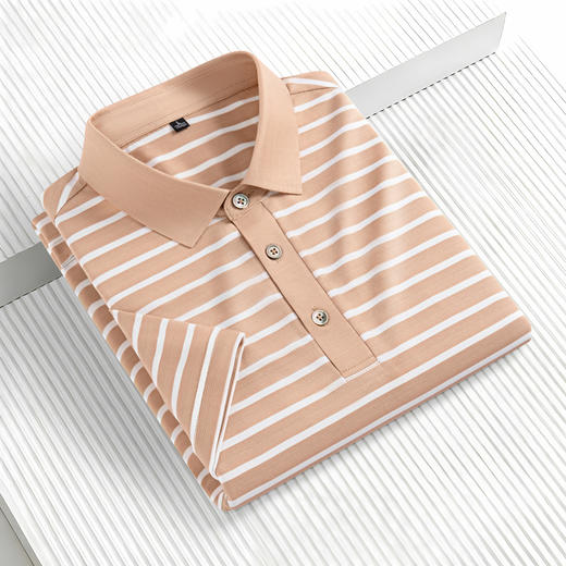 半身缘男装 夏季7A抗菌瞬间凉感防蚊翻领商务短袖POLO衫PY46 商品图7