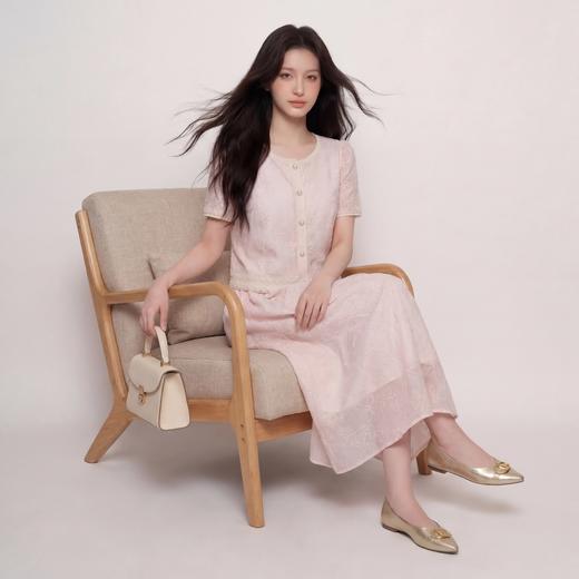 奢姿大码女装2026夏季减龄绣花圆领两件套胖妹妹名媛风时尚套装9962994545 商品图2