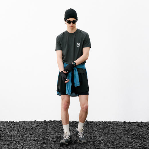 714street夏季7A抗菌速干衣轻薄防晒运动短袖国潮牌宽松情侣T恤男 商品图2