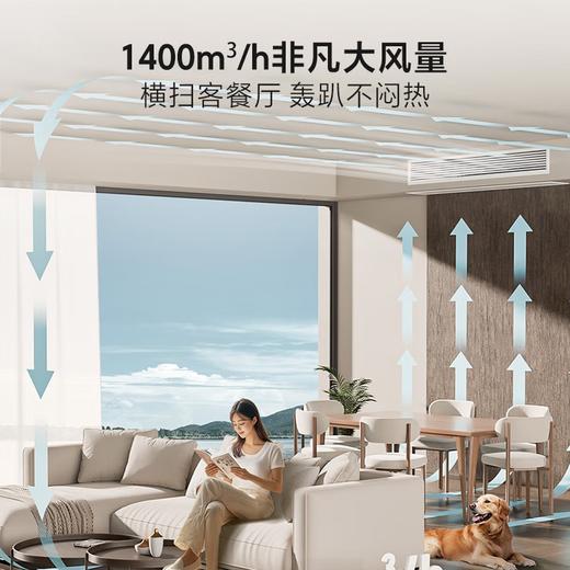 海尔中央空调4匹一拖一风管机新一级能效全直流变频AI温湿精控50平大客厅专用云舒非凡 云舒 4匹 非凡【50平大客厅首选+巨省电】 商品图3