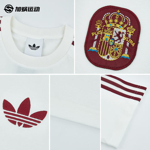 SFS正品 Adidas阿迪达斯2026世界杯西班牙队复古足球休闲文化修身短袖T恤JZ2256 商品图2
