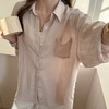 智性老钱风轻氧亚麻衬衫 春夏防晒女士衬衫轻奢高级感长袖外穿薄款纯色外套 商品缩略图1