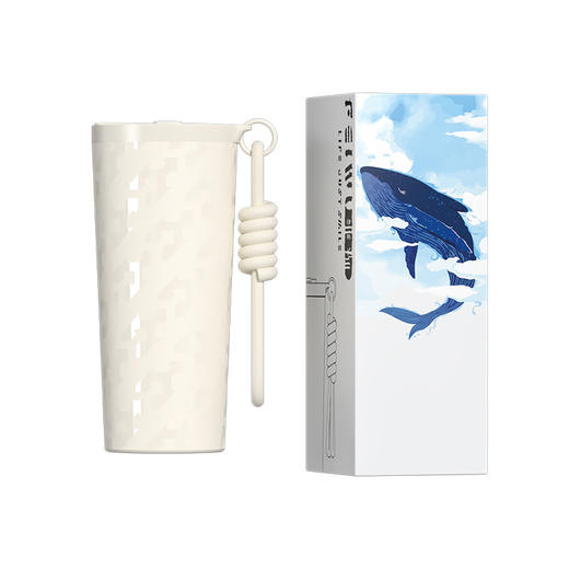 非物 留年陶瓷内胆双饮杯象牙白560ml FW-860W 商品图2