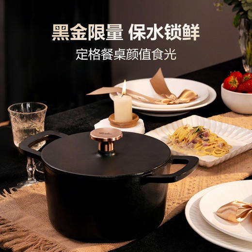 菲仕乐 Moments食光铸铁锅炖煲小汤锅家用慢炖锅 商品图1